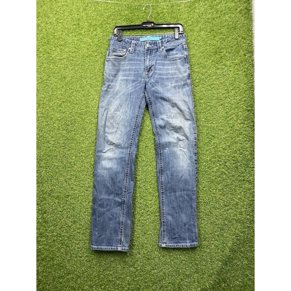Rock and Roll Cowboy Jeans Mens 28x32 Blue Revolver Slim Straight Denim Workwear